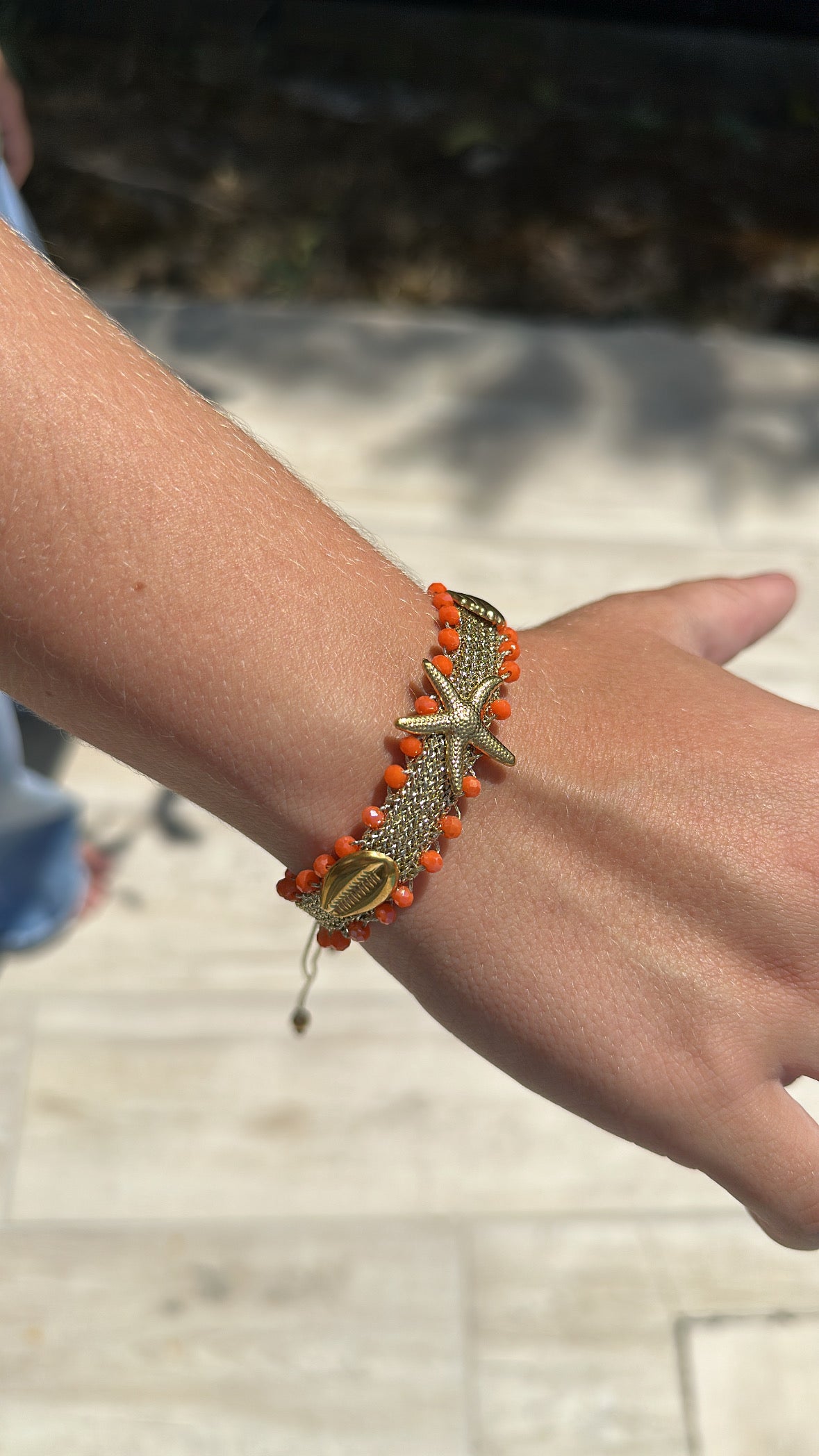 Bracelet étoile - Orange