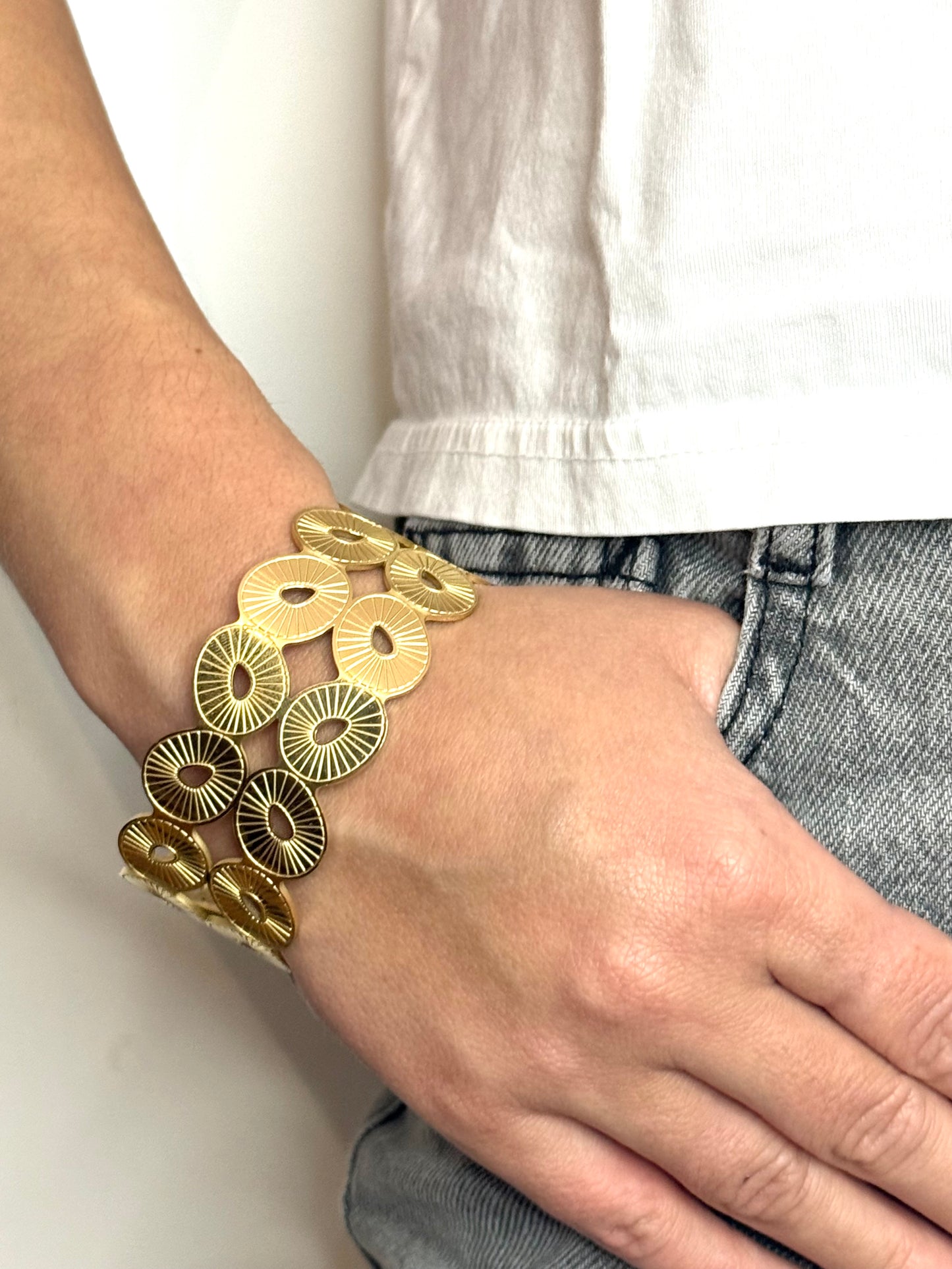 Manchette "Bali" - Acier inoxydable