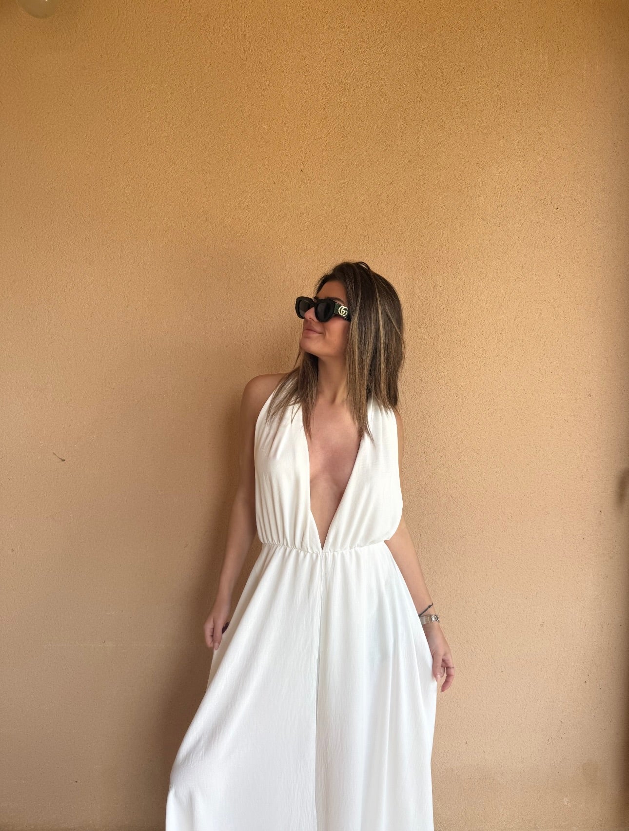 Robe longue "Iséa" - Blanc