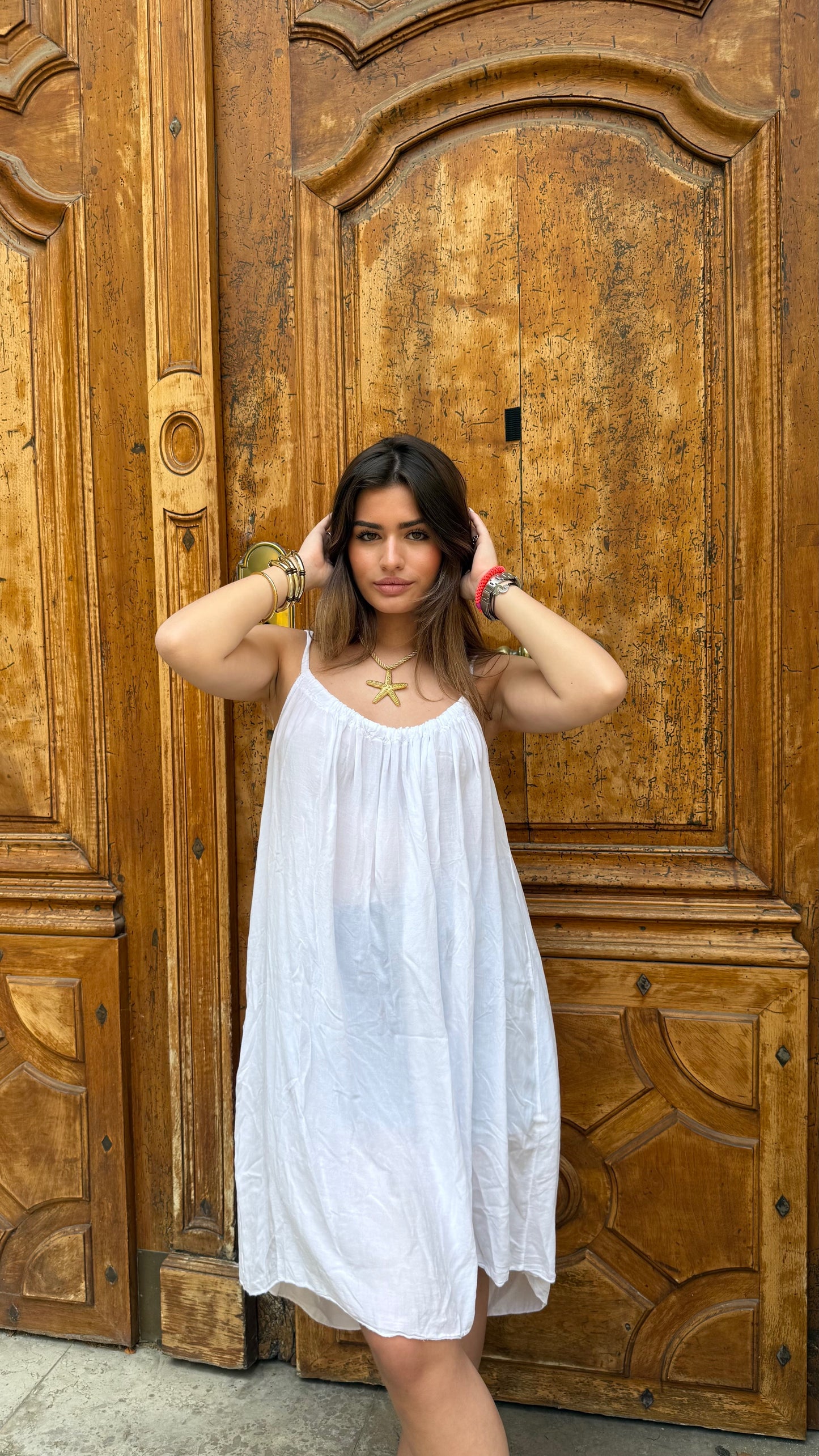 Robe "Palm" - Blanc