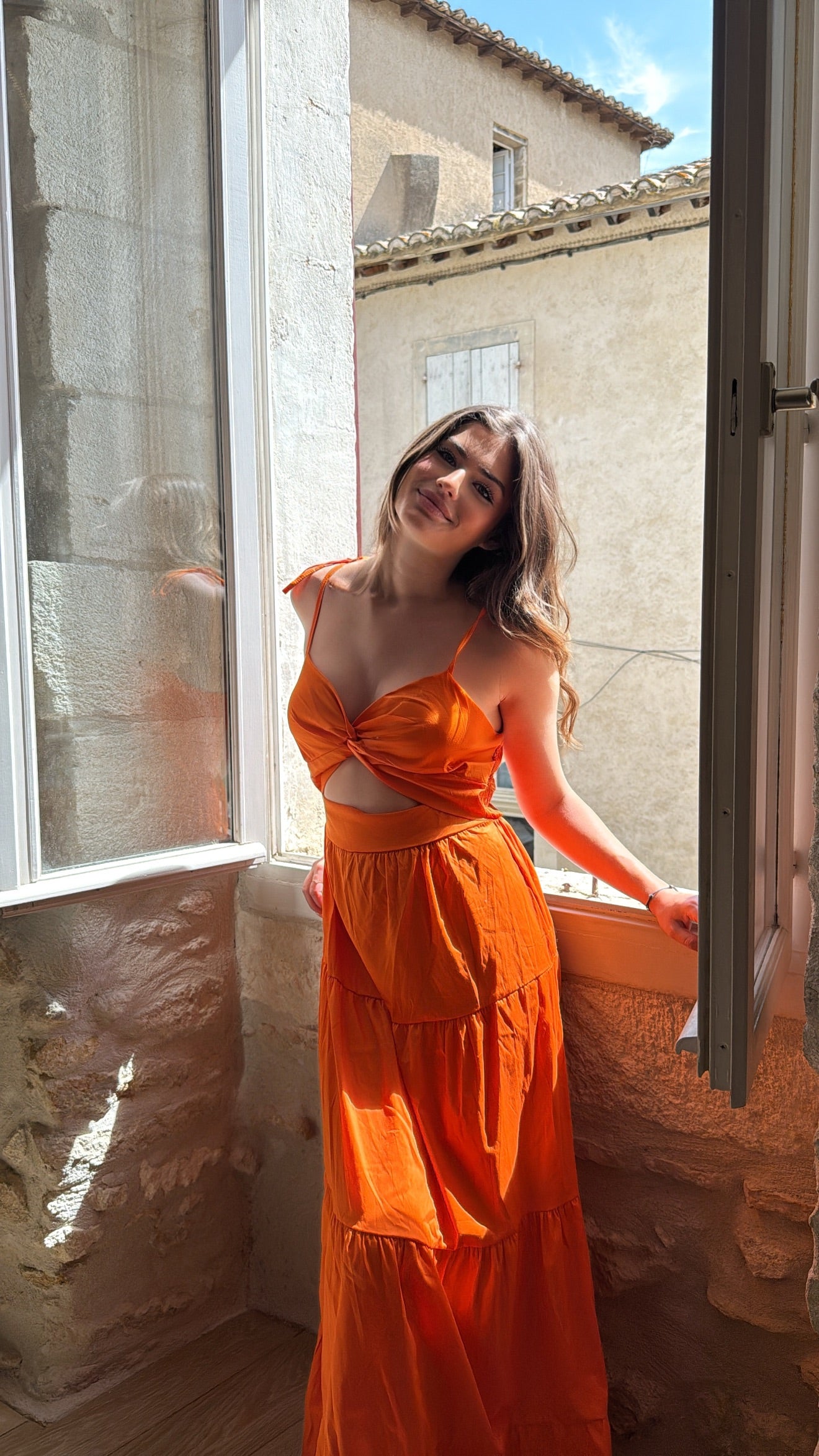 Robe " Gaïa" - Orange