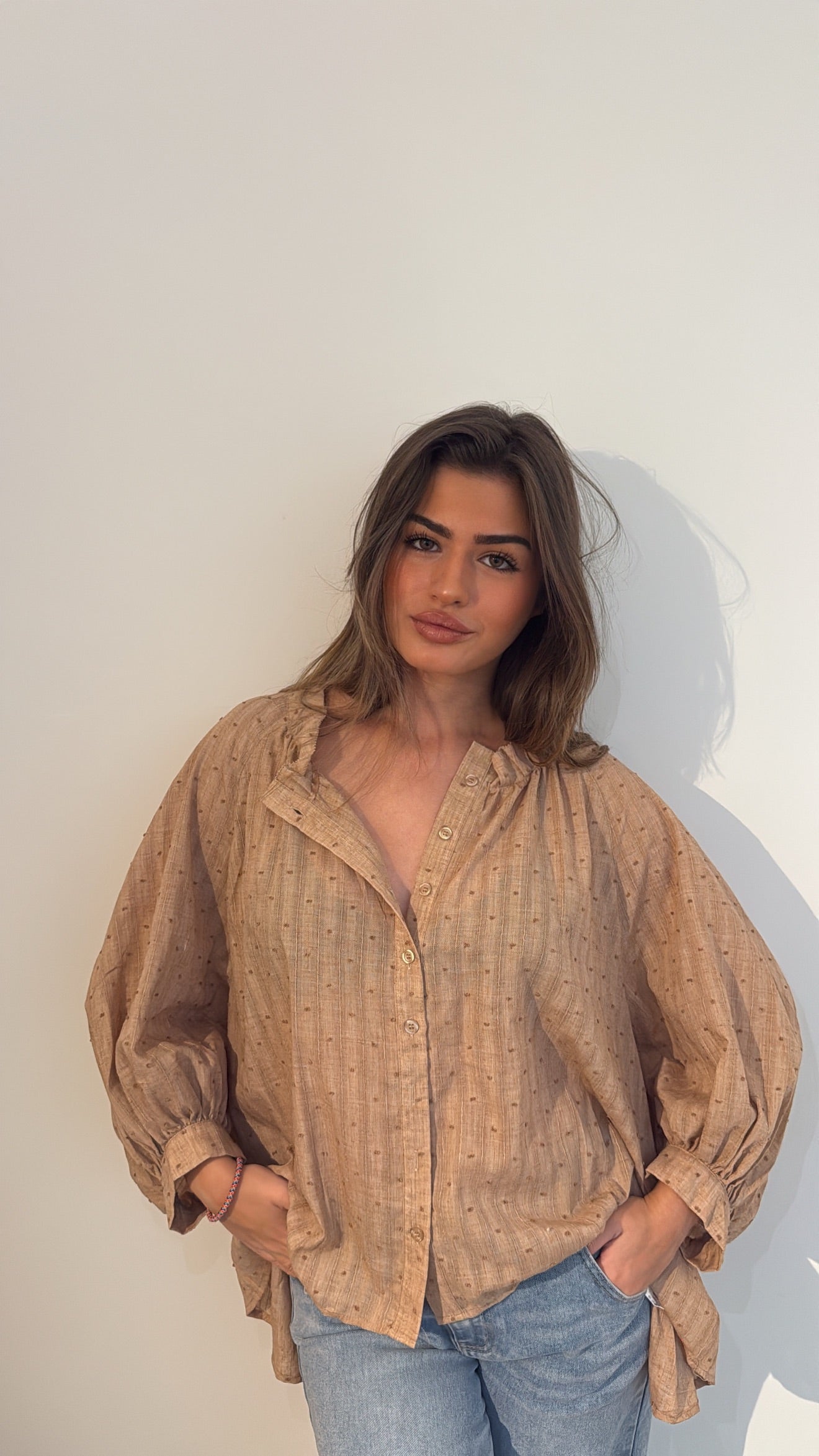 Chemise "Marie" - Camel