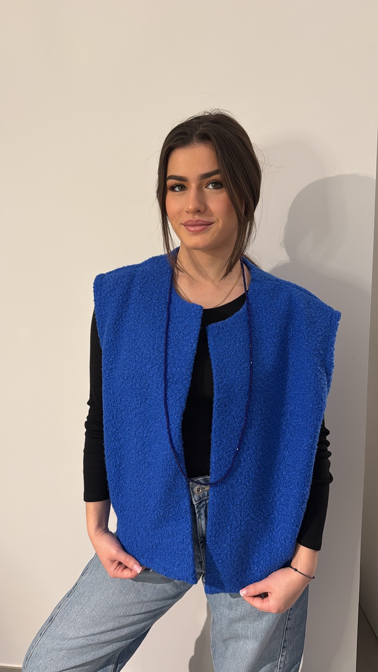 Veste sans manches - Bleu