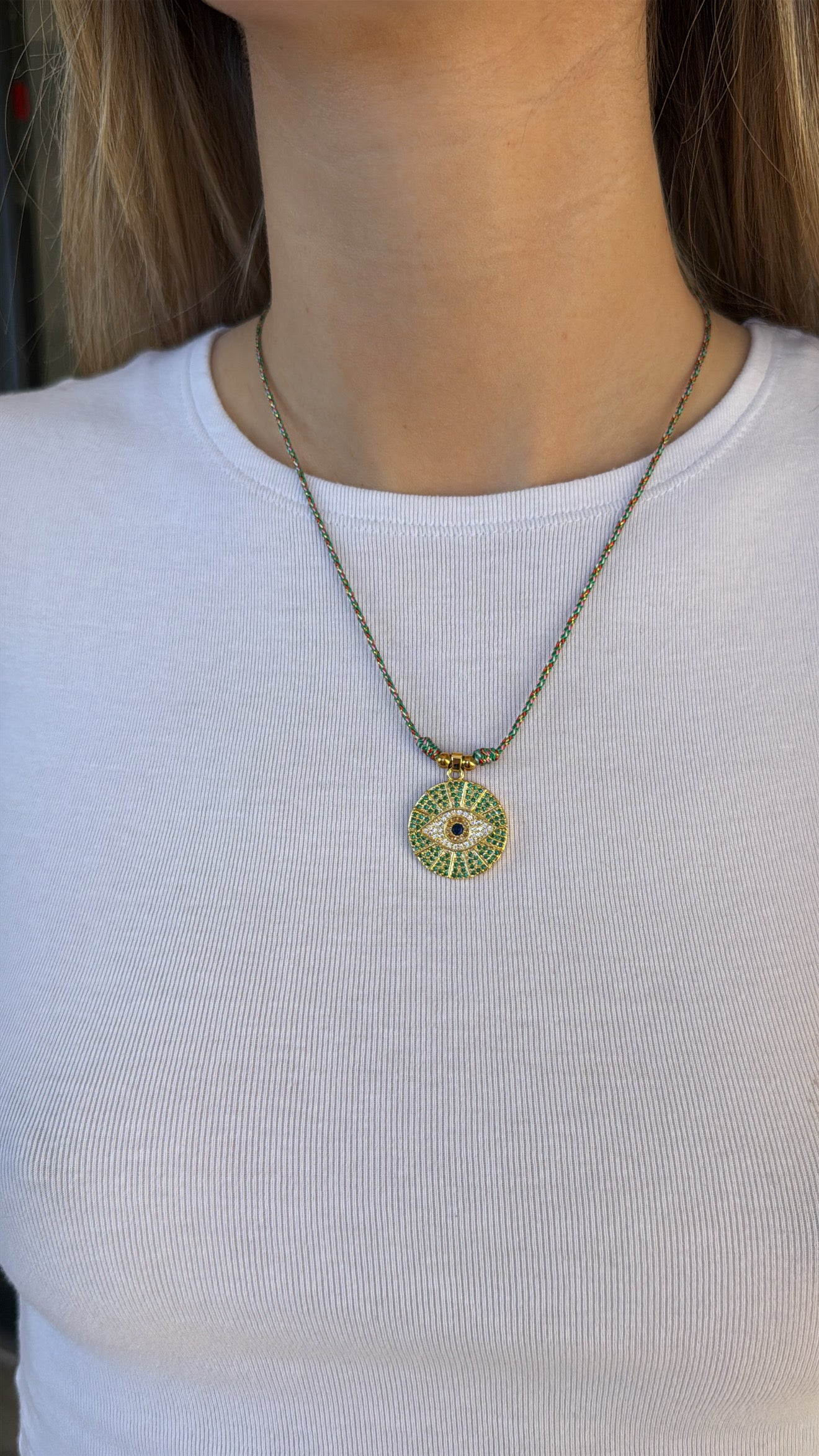 Collier Œil Émeraude