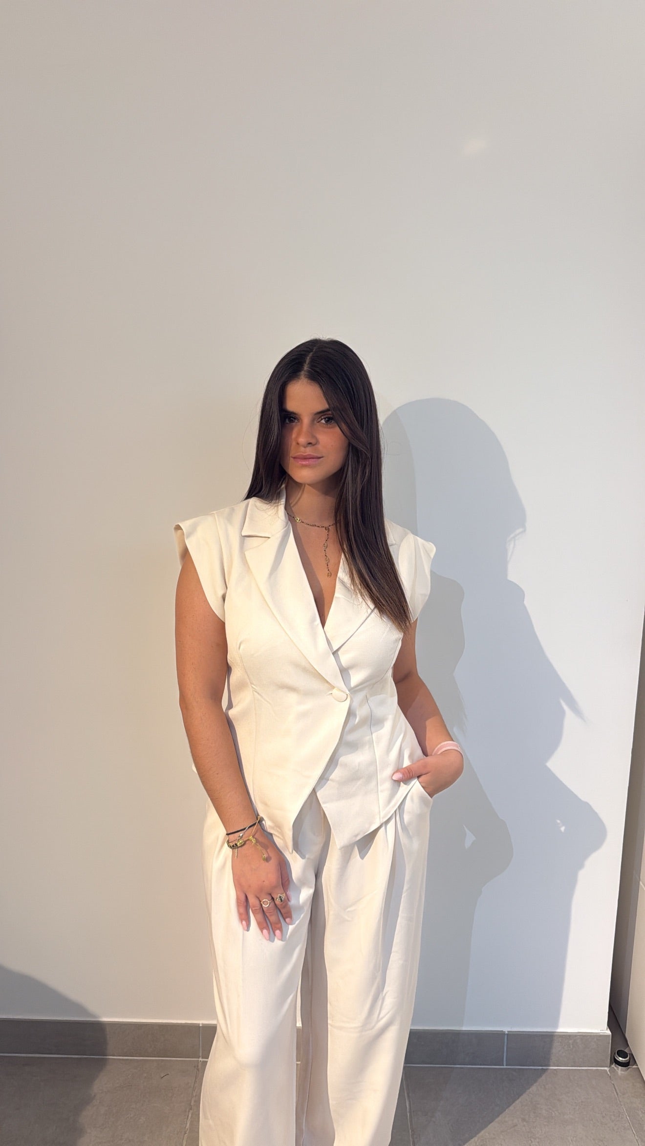 Ensemble tailleur " lola" - blanc