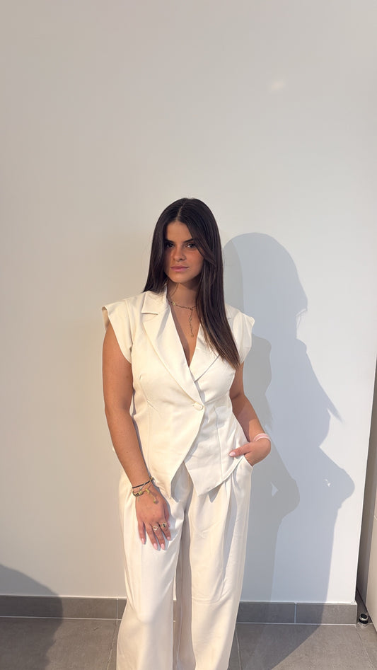 Ensemble tailleur " lola" - blanc