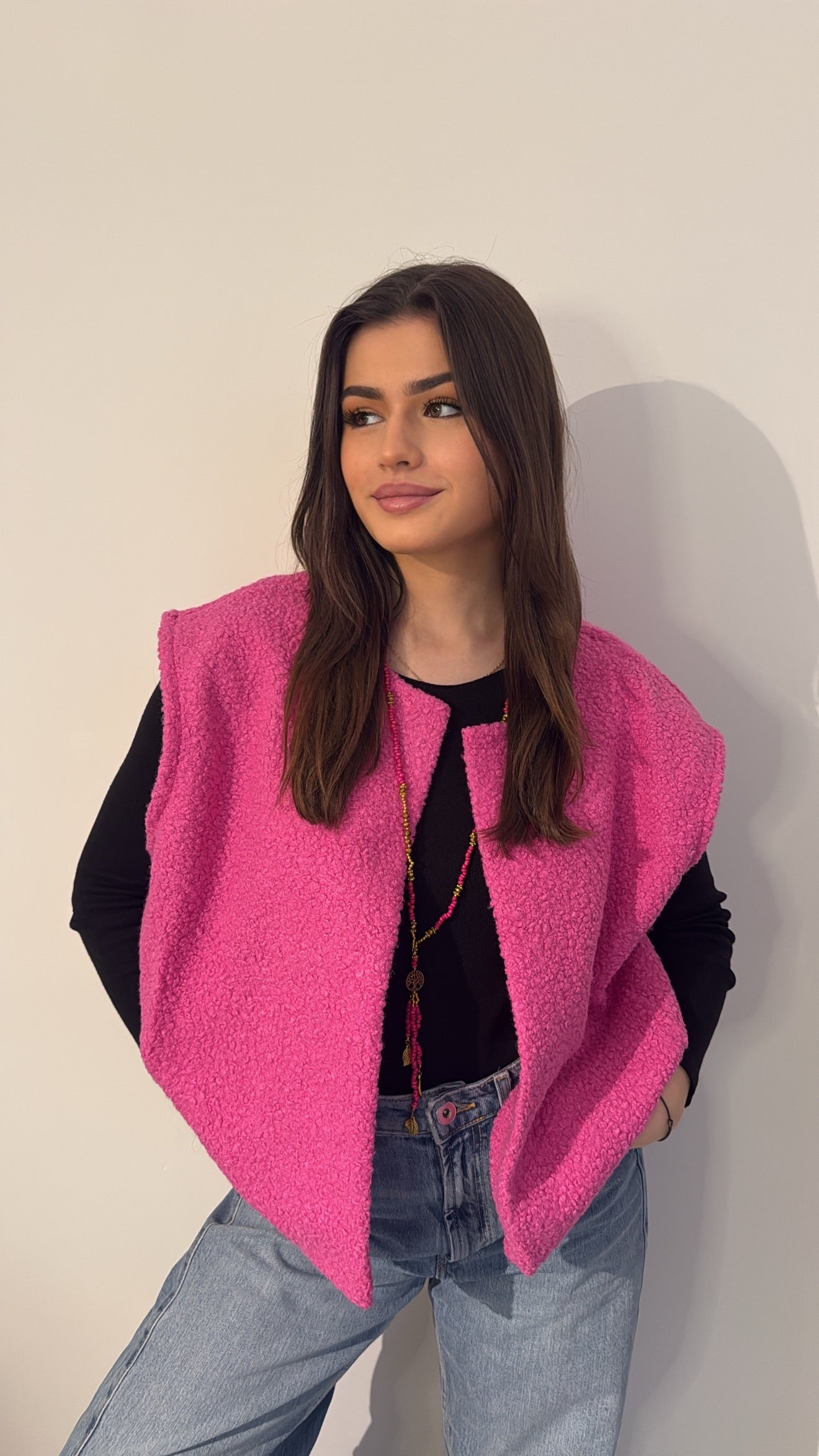 Veste sans manches - Rose